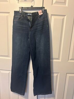 Celebrity Pink Slouchy Wide Leg Dark Blue Jeans